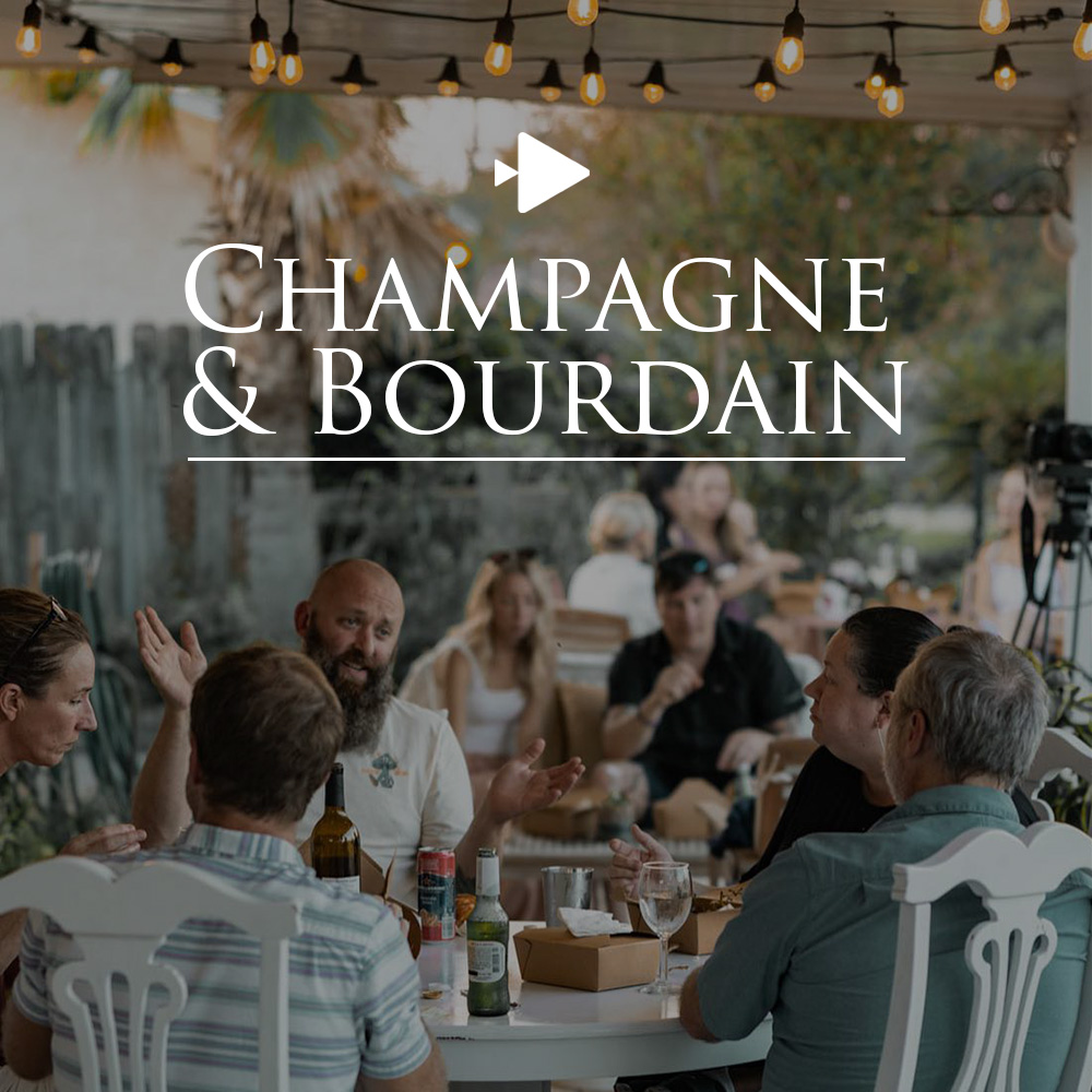 Champagne & Bourdain | Redfish Film Fest